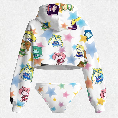 "Sailor Moon" Women's Hooded Thicken Suit Set
