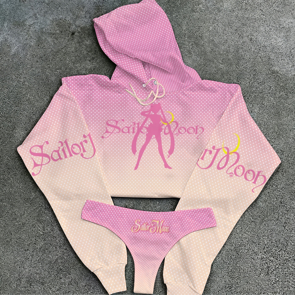 "Sailor Moon" Women's Hooded Thicken Suit Set