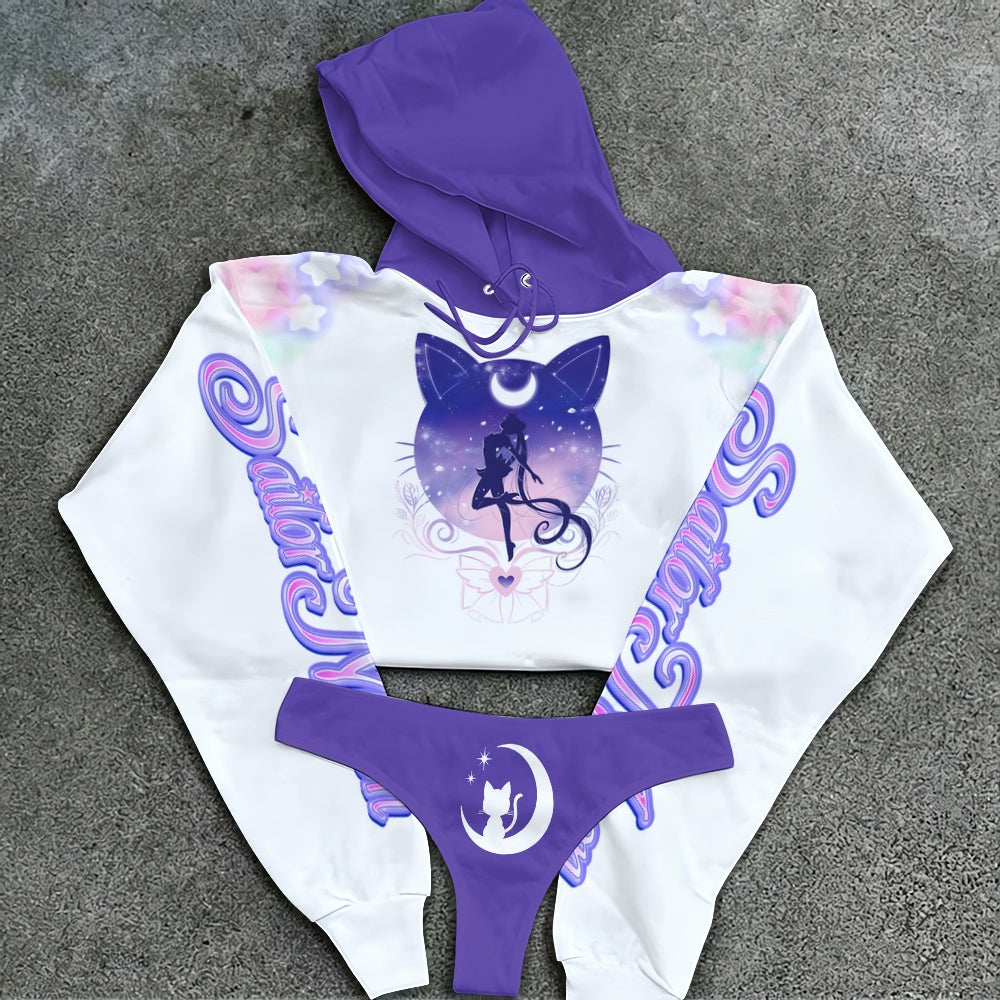 "Sailor Moon" Women's Hooded Thicken Suit Set