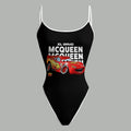 Lightning McQueen Bodysuit & Stretch Denim Shorts Two-Piece Set
