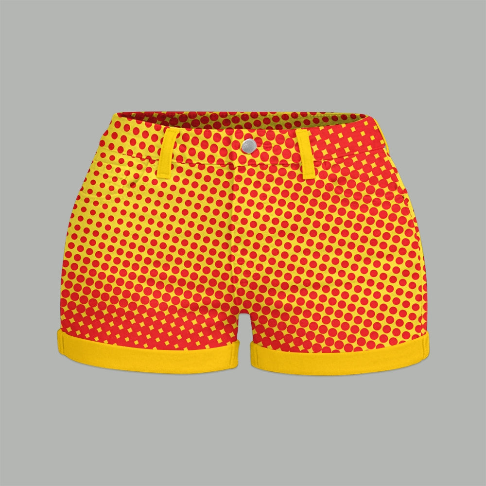 Lightning McQueen Bodysuit & Stretch Denim Shorts Two-Piece Set