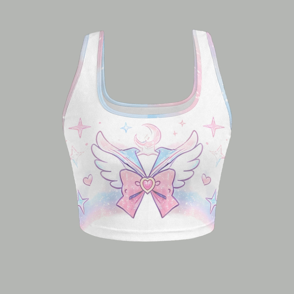 Animescollection Sailor Moon Vest and shorts Two-Piece Set