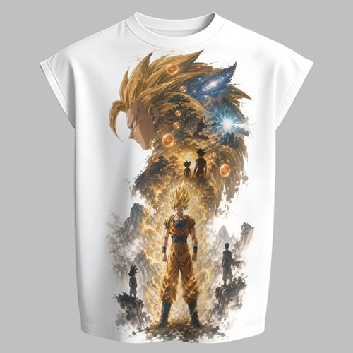 "Dragon Ball" Tank top  & Elasticated Trousers Two-Piece Set