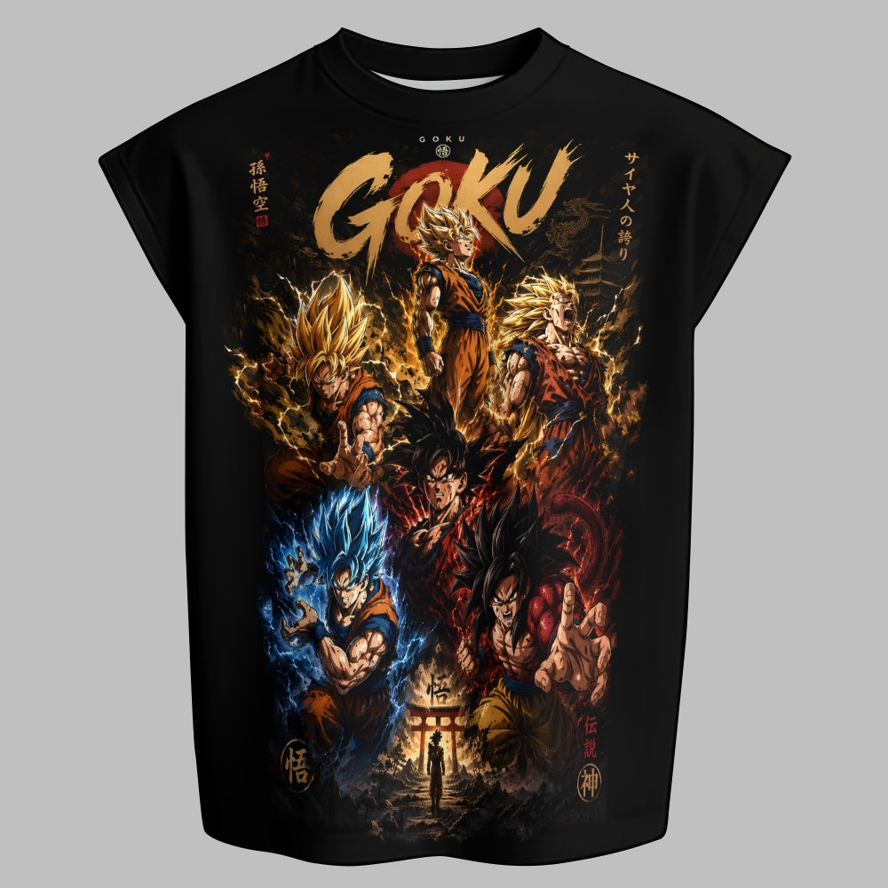 "Dragon Ball" Tank top  & Elasticated Trousers Two-Piece Set