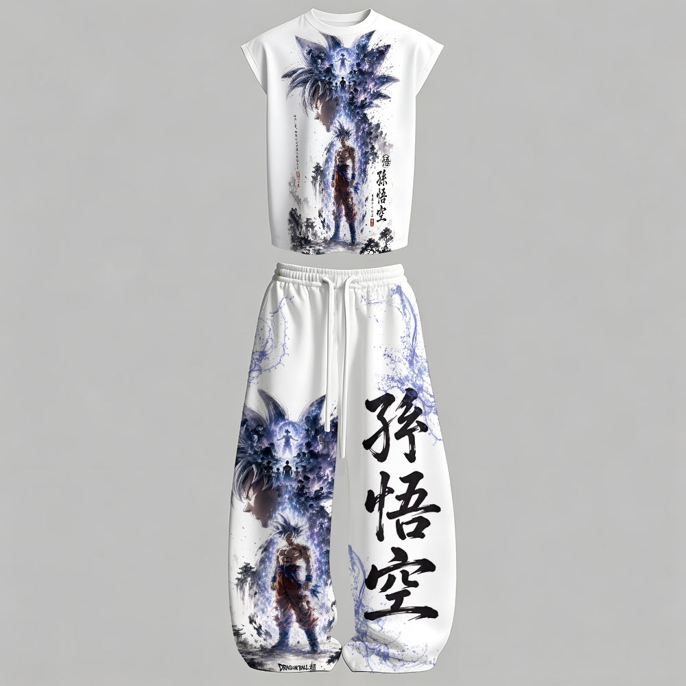 "Dragon Ball" Tank top  & Elasticated Trousers Two-Piece Set