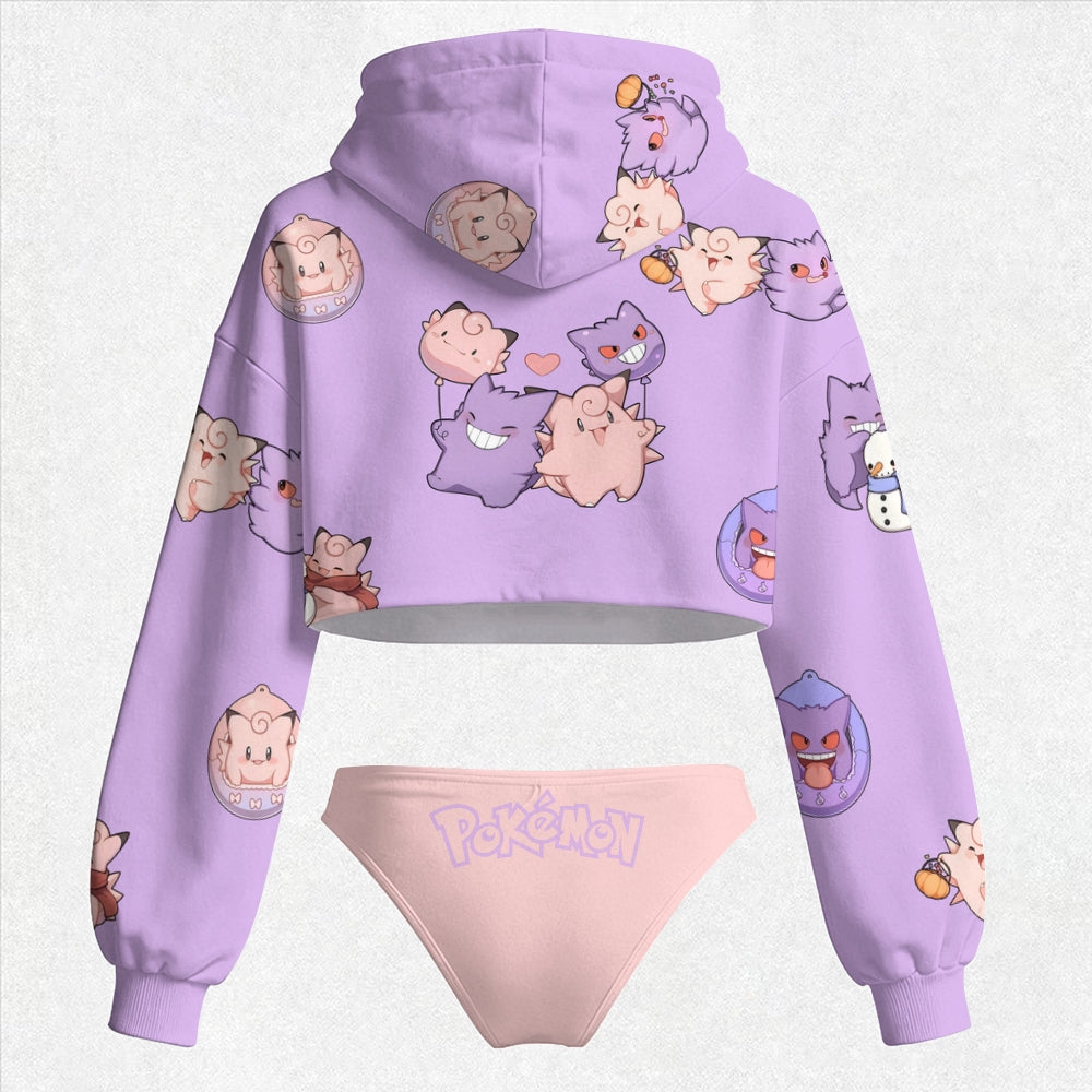 "Pokémon" Women's Hooded Thicken Suit Set