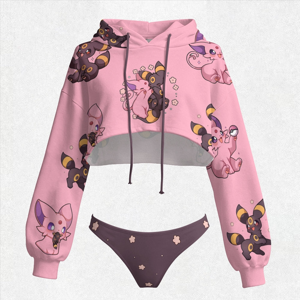 "Pokémon" Women's Hooded Thicken Suit Set