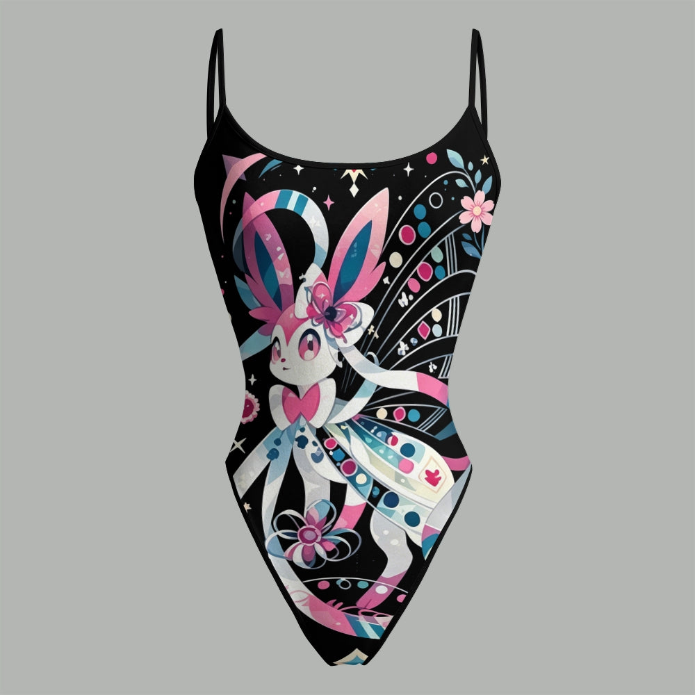 Pokémon Bodysuit & Stretch Denim Shorts Two-Piece Set