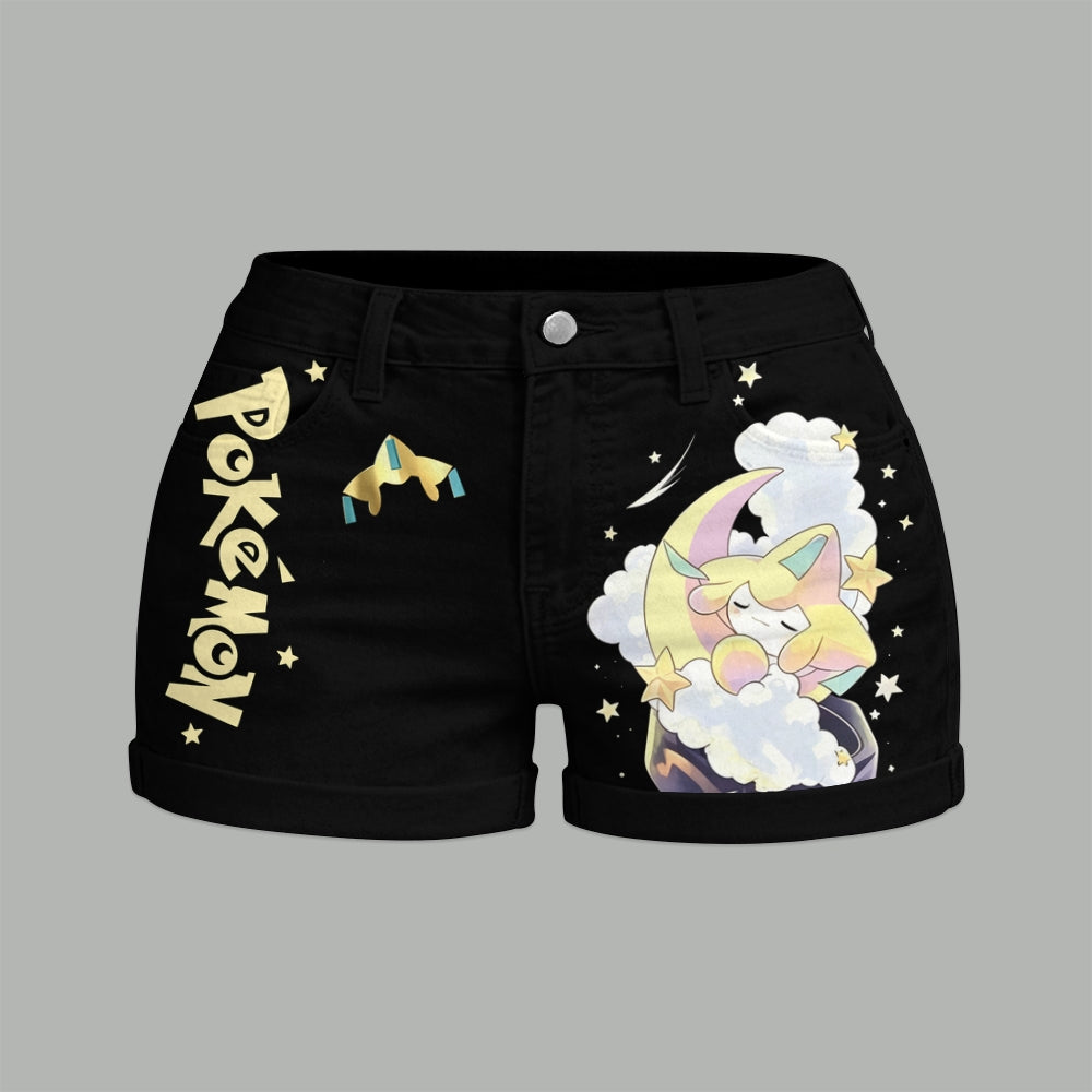 Pokémon Bodysuit & Stretch Denim Shorts Two-Piece Set
