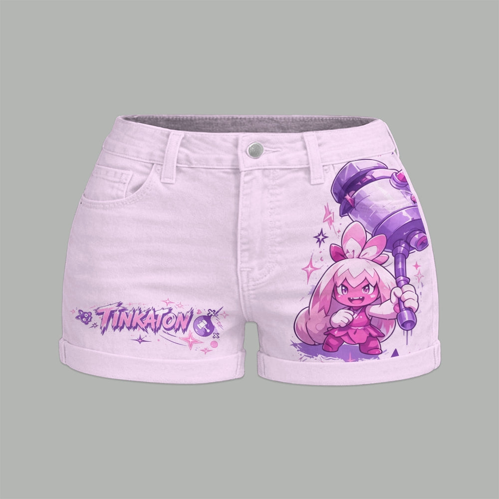 Pokémon Bodysuit & Stretch Denim Shorts Two-Piece Set