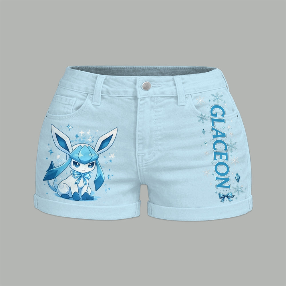 Pokémon Bodysuit & Stretch Denim Shorts Two-Piece Set