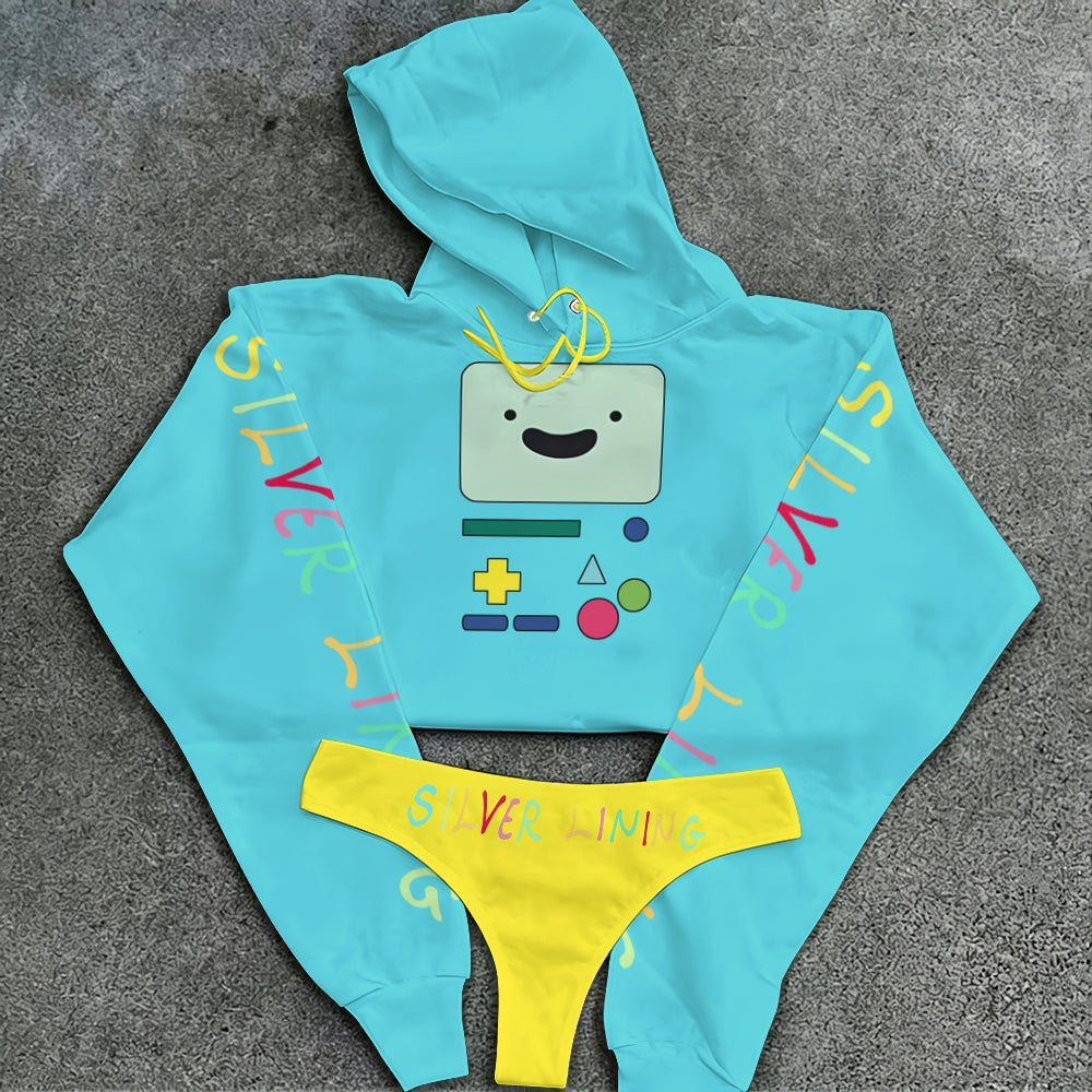 "Adventure Time" Women's Hooded Thicken Suit Set
