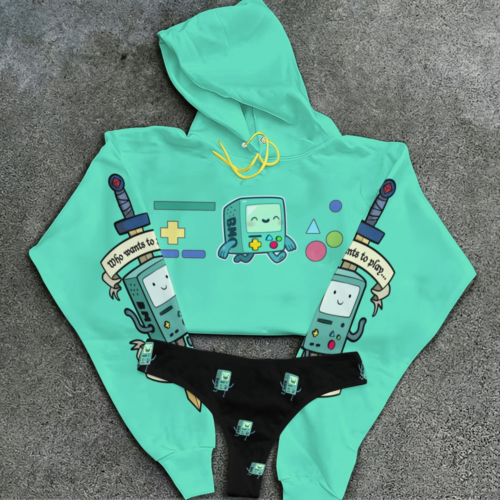"Adventure Time" Women's Hooded Thicken Suit Set