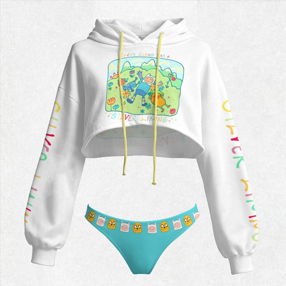 "Adventure Time" Women's Hooded Thicken Suit Set