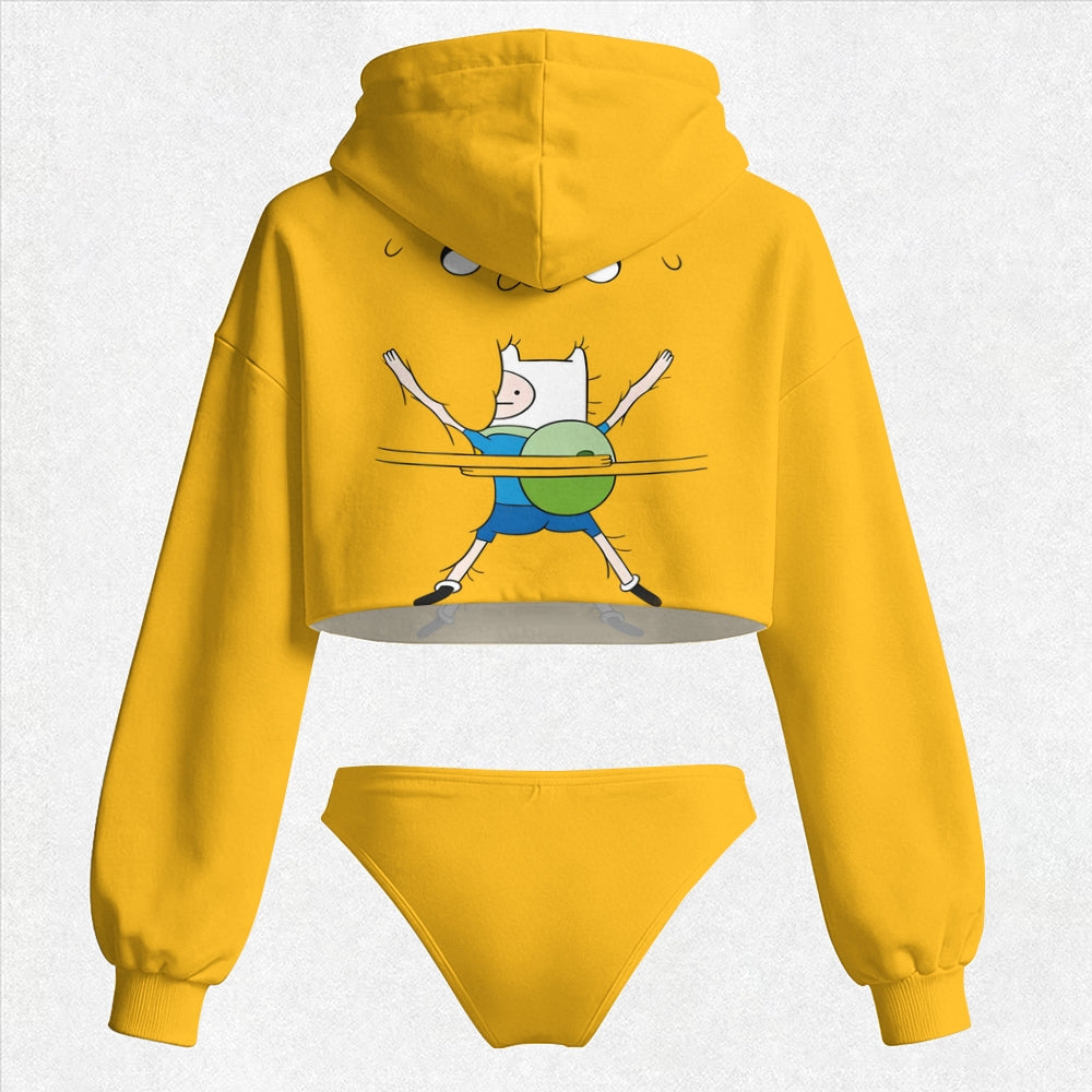 "Adventure Time" Women's Hooded Thicken Suit Set