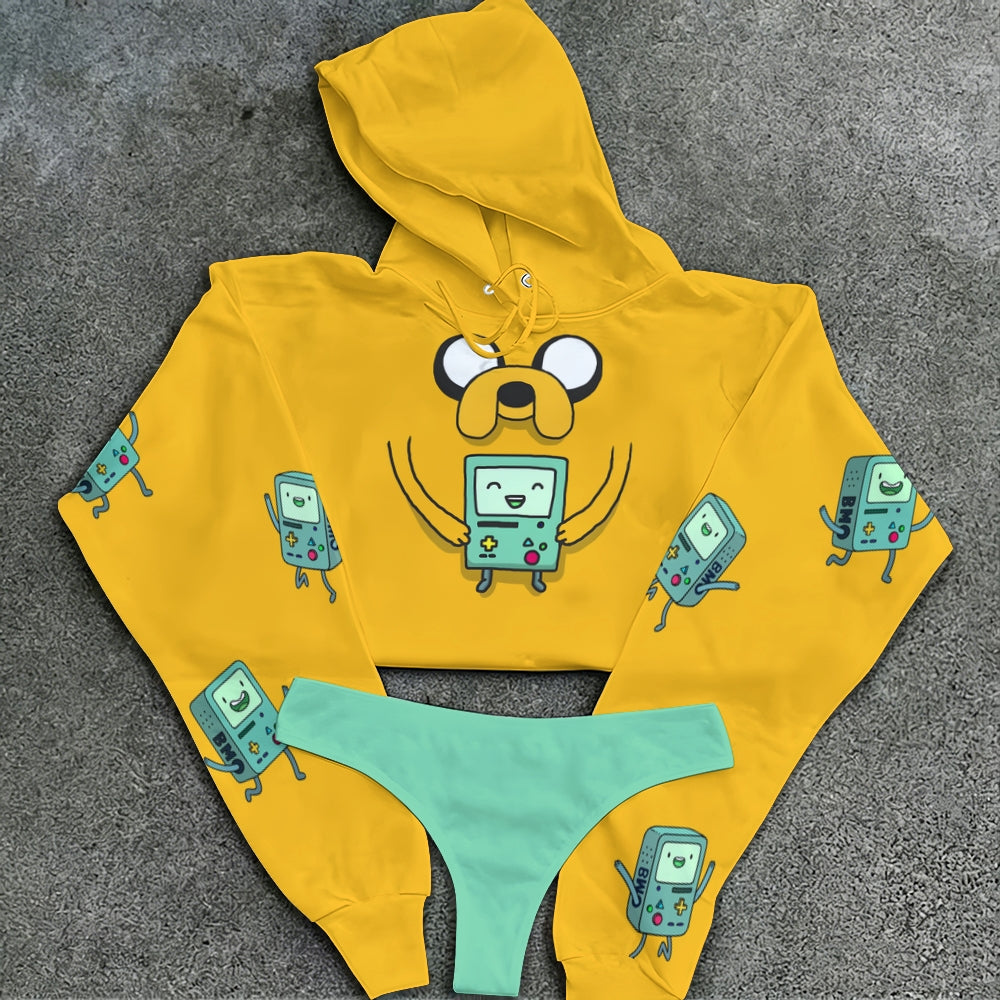 "Adventure Time" Women's Hooded Thicken Suit Set
