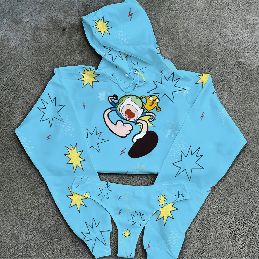 "Adventure Time" Women's Hooded Thicken Suit Set