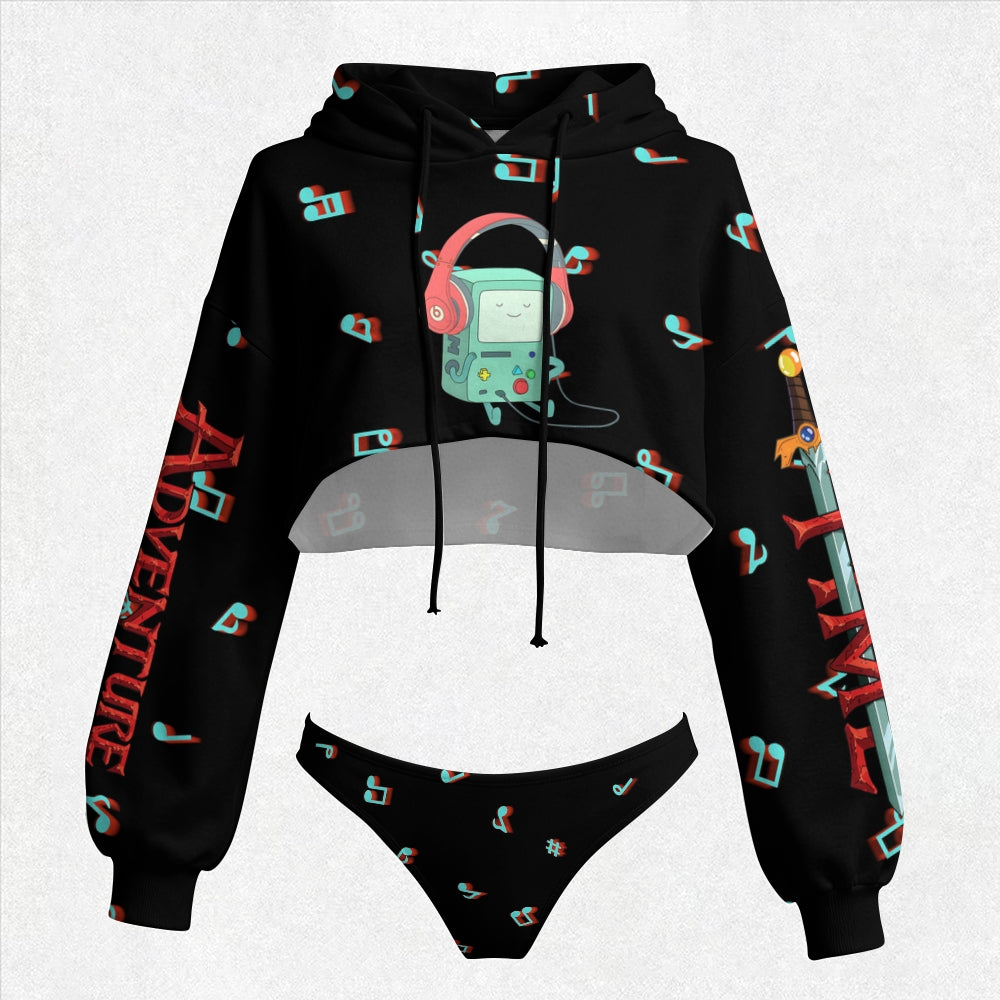 "Adventure Time" Women's Hooded Thicken Suit Set