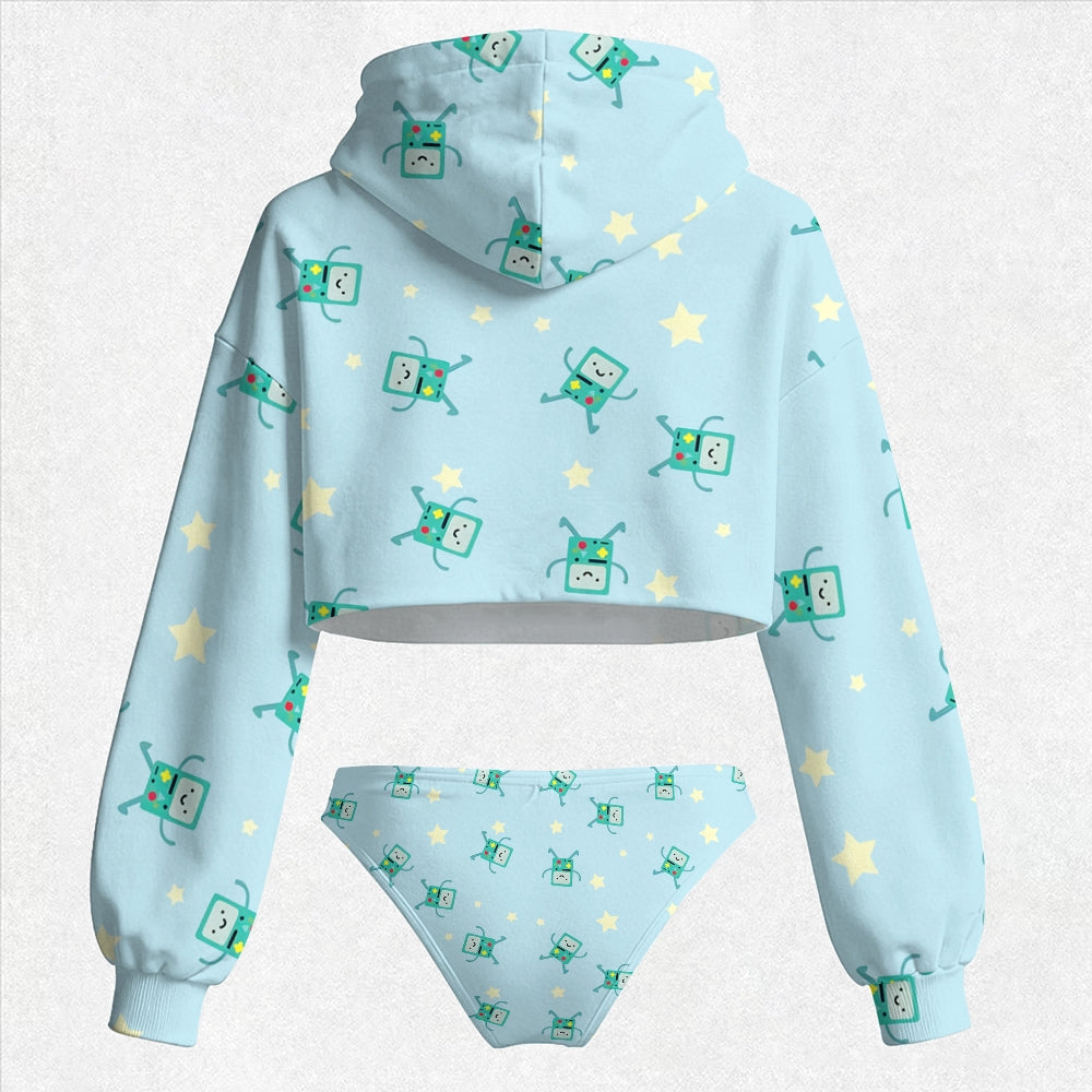 "Adventure Time" Women's Hooded Thicken Suit Set