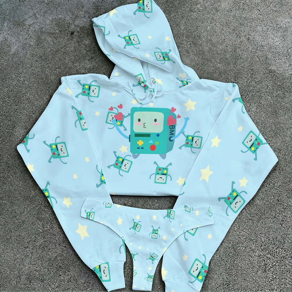 "Adventure Time" Women's Hooded Thicken Suit Set