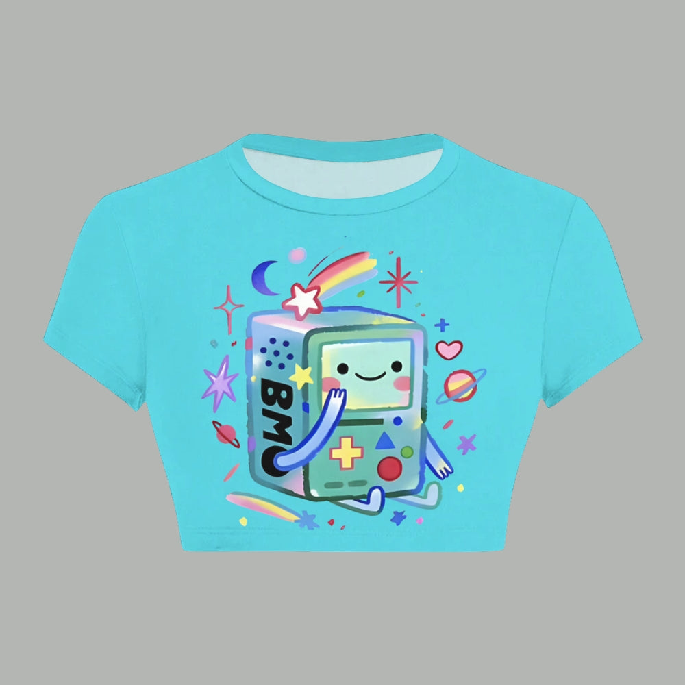 "Adventure Time" Women T-Shirt  & Elasticated Trousers Two-Piece Set