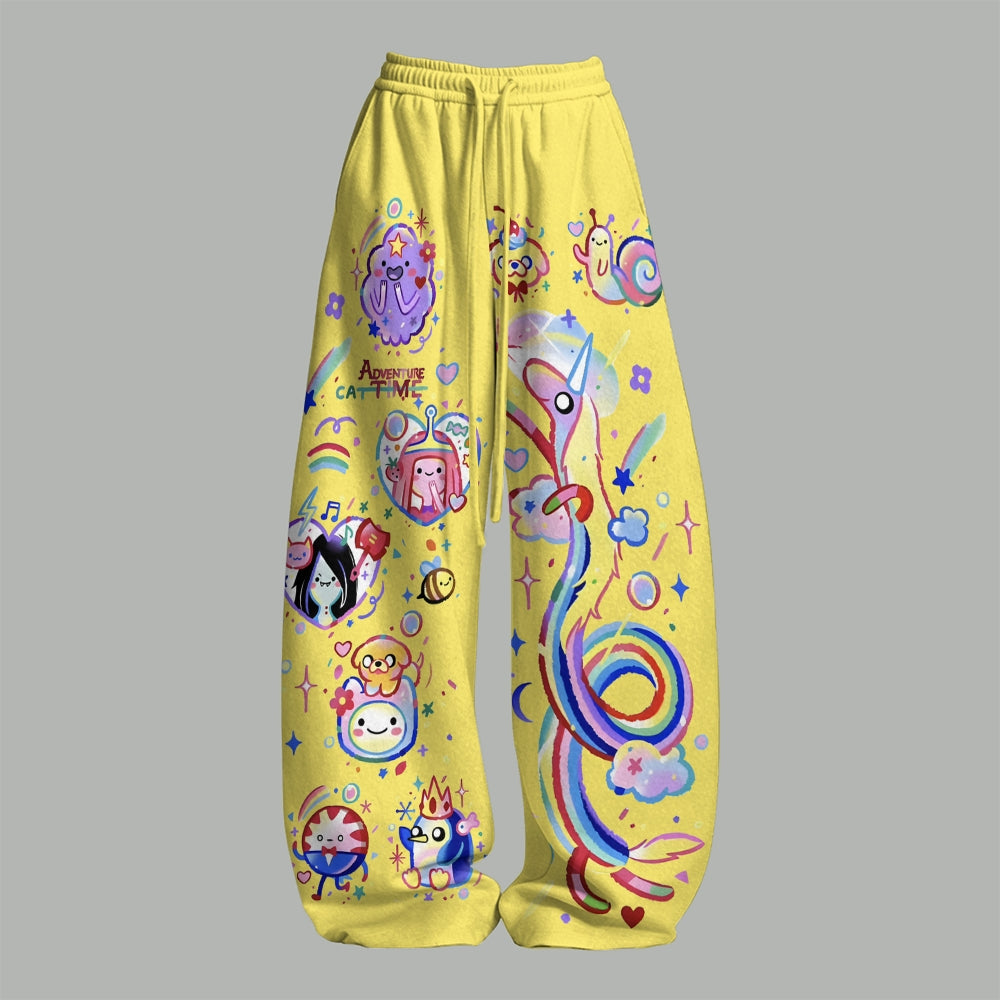 "Adventure Time" Women T-Shirt  & Elasticated Trousers Two-Piece Set