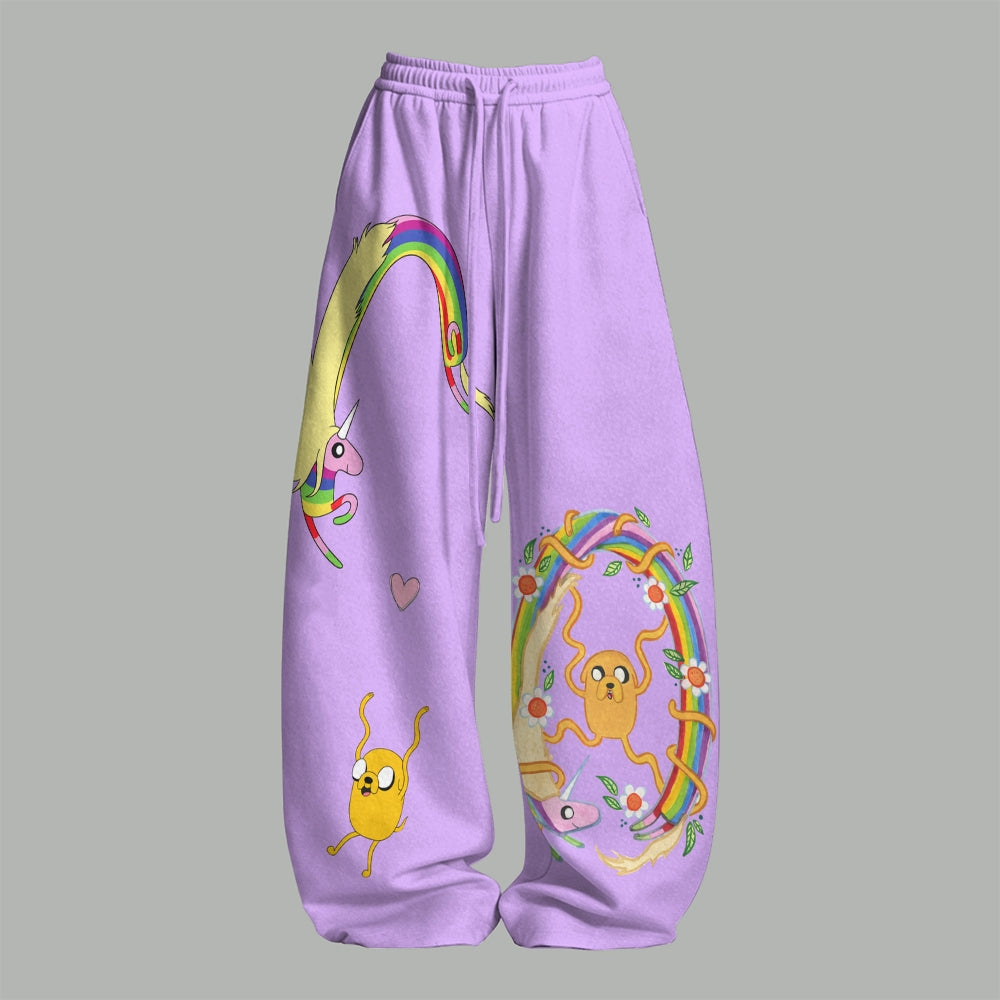 "Adventure Time" Women T-Shirt  & Elasticated Trousers Two-Piece Set