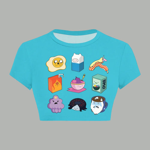 "Adventure Time" Women T-Shirt  & Elasticated Trousers Two-Piece Set
