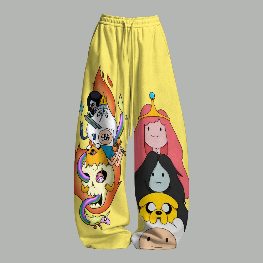 "Adventure Time" Women T-Shirt  & Elasticated Trousers Two-Piece Set