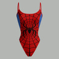 Spider-Man Bodysuit  & Stretch Black Denim Shorts Two-Piece Set
