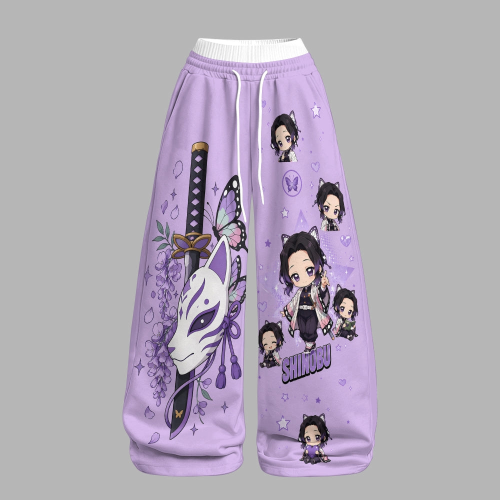 Demon Slayer Long-Sleeved Double-Layer Stretch Pants Set