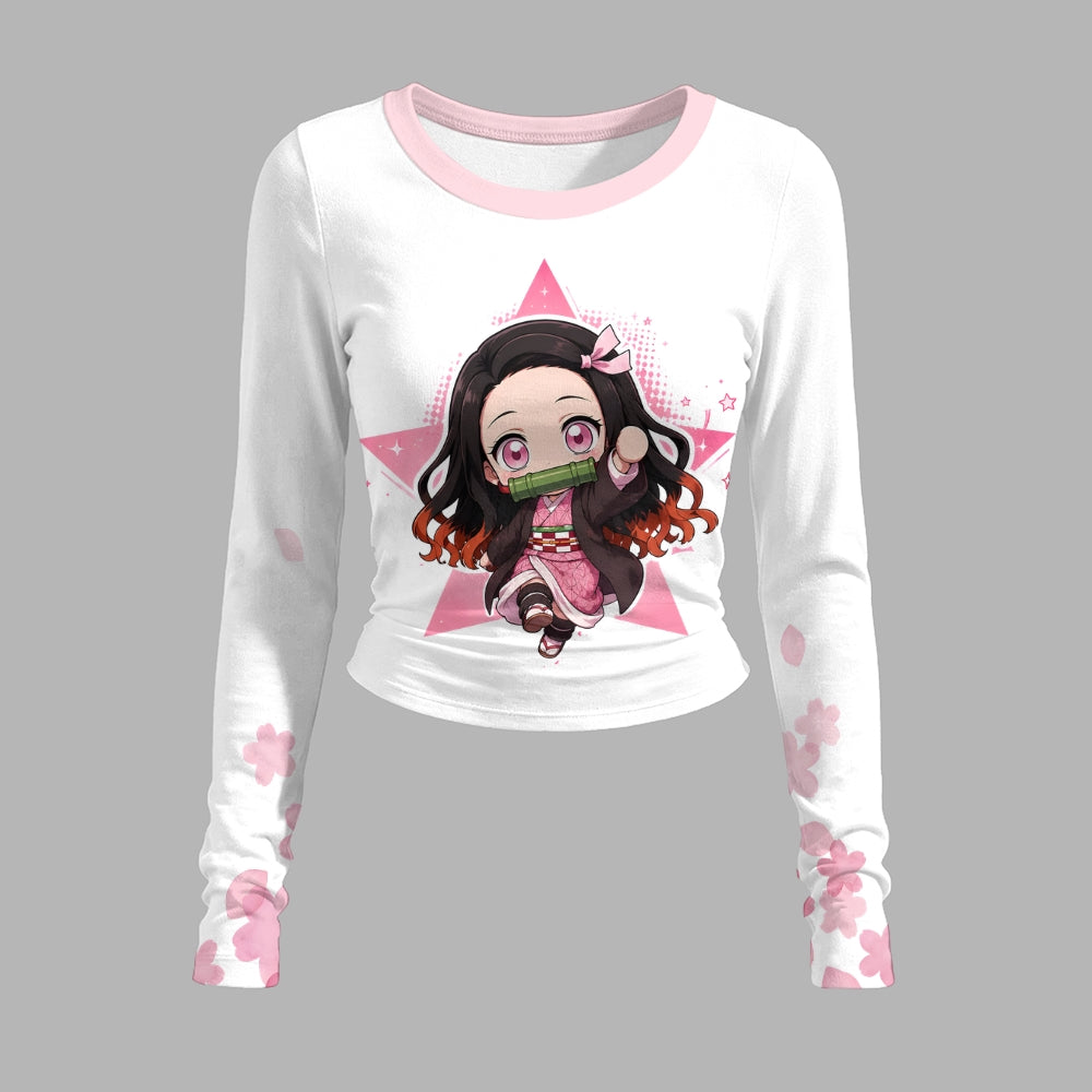 Demon Slayer Long-Sleeved Double-Layer Stretch Pants Set