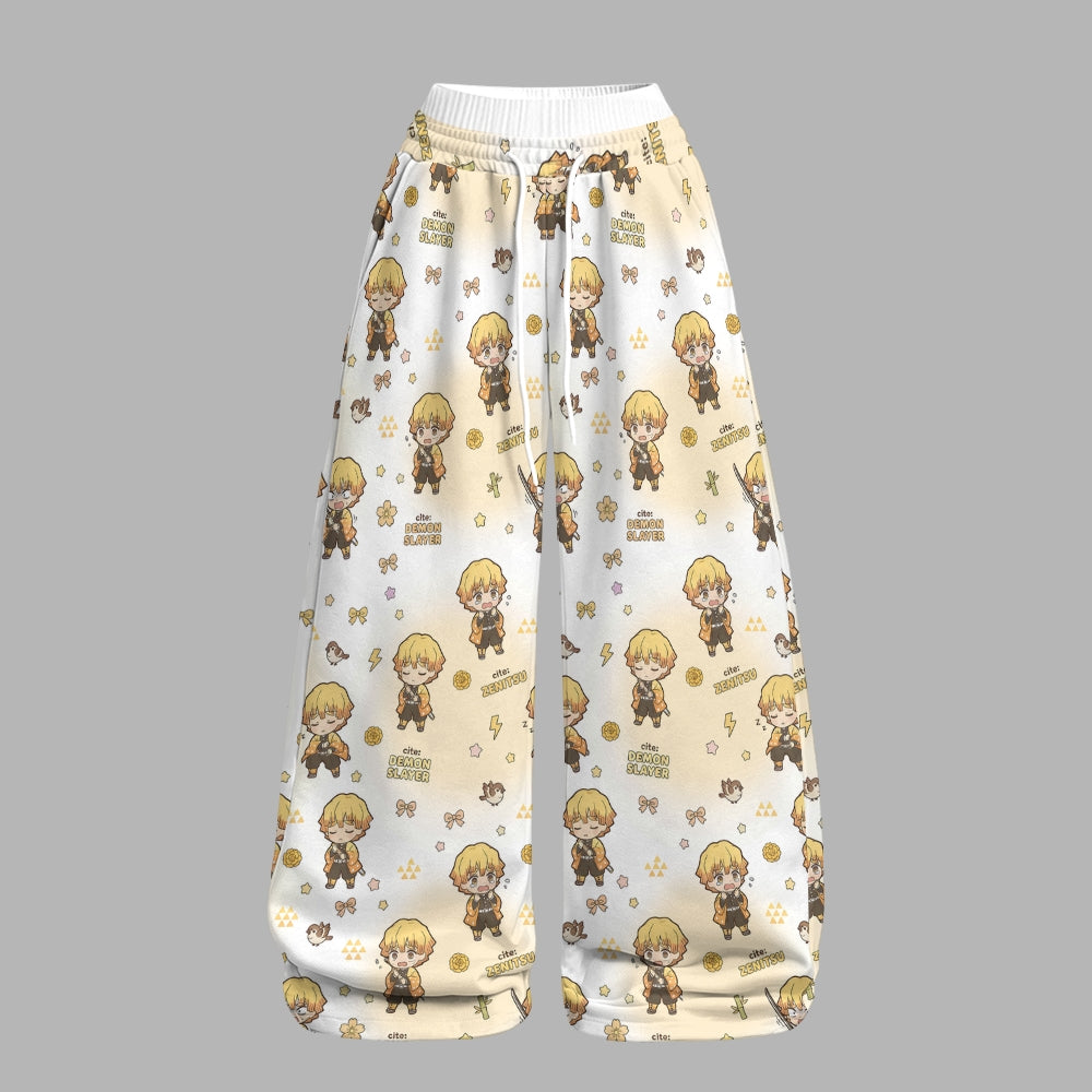 Demon Slayer Long-Sleeved Double-Layer Stretch Pants Set