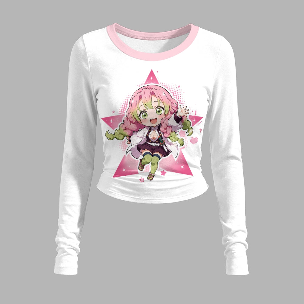 Demon Slayer Long-Sleeved Double-Layer Stretch Pants Set