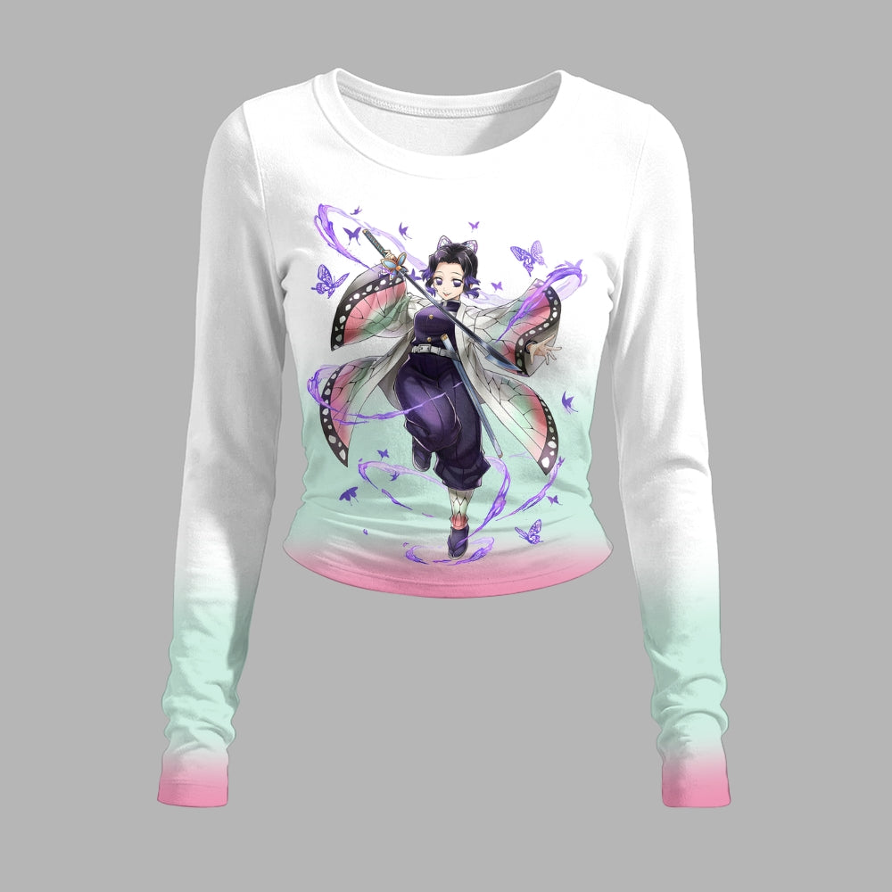Lo"Demon Slayerx" Long-Sleeved Double-Layer Stretch Pants Set