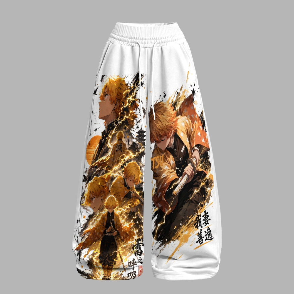 "Demon Slayerx" Long-Sleeved Double-Layer Stretch Pants Set