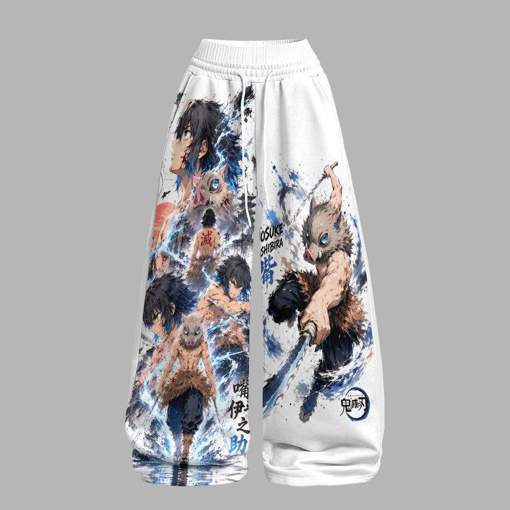 "Demon Slayerx" Long-Sleeved Double-Layer Stretch Pants Set