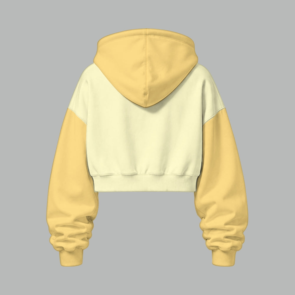 Pokémon Women's Cropped Long Sleeve Hoodie & High Waist Jogger Pants Two Piece Tracksuit Set