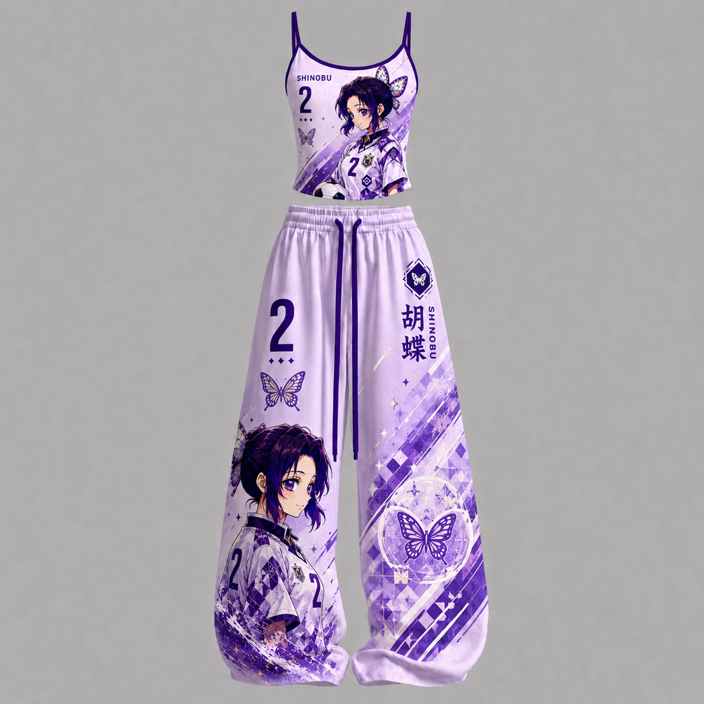 Demon Slayer Soccer Top & Elasticated Trousers Two-Piece Set