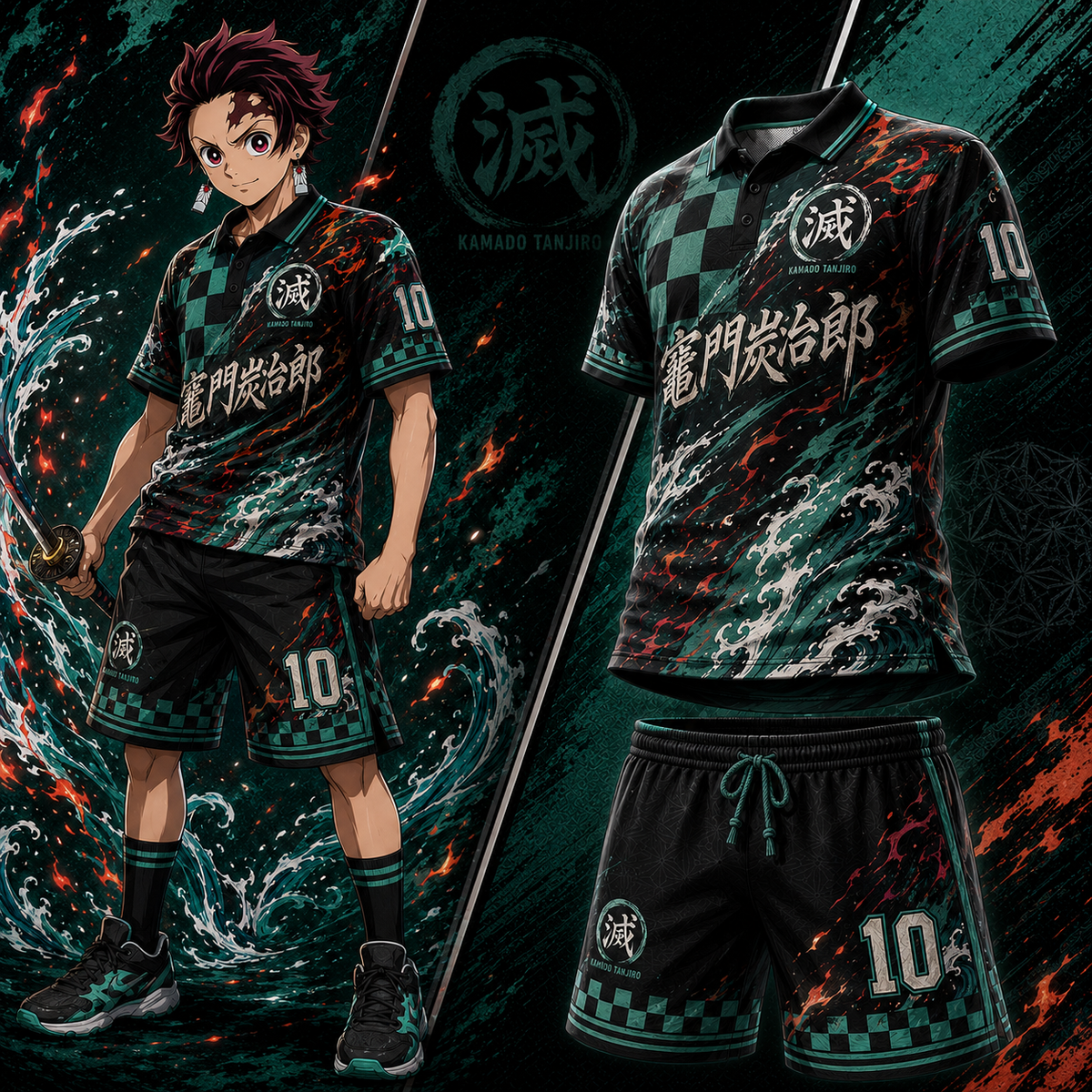 Demon Slayer Anime Football Jersey