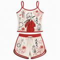 Inuyasha One Piece Anime Shorts and Crop Top Set