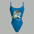 Detroit Lions X Pokémon Bodysuit  & Stretch Black Denim Shorts Two-Piece Set