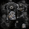 One Piece Luffy Themed Men's Fitness Top and Shorts Set