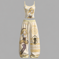 Puella Magi Madoka Magica Women's Top and Elastic-Waist Pants Two-Piece Set
