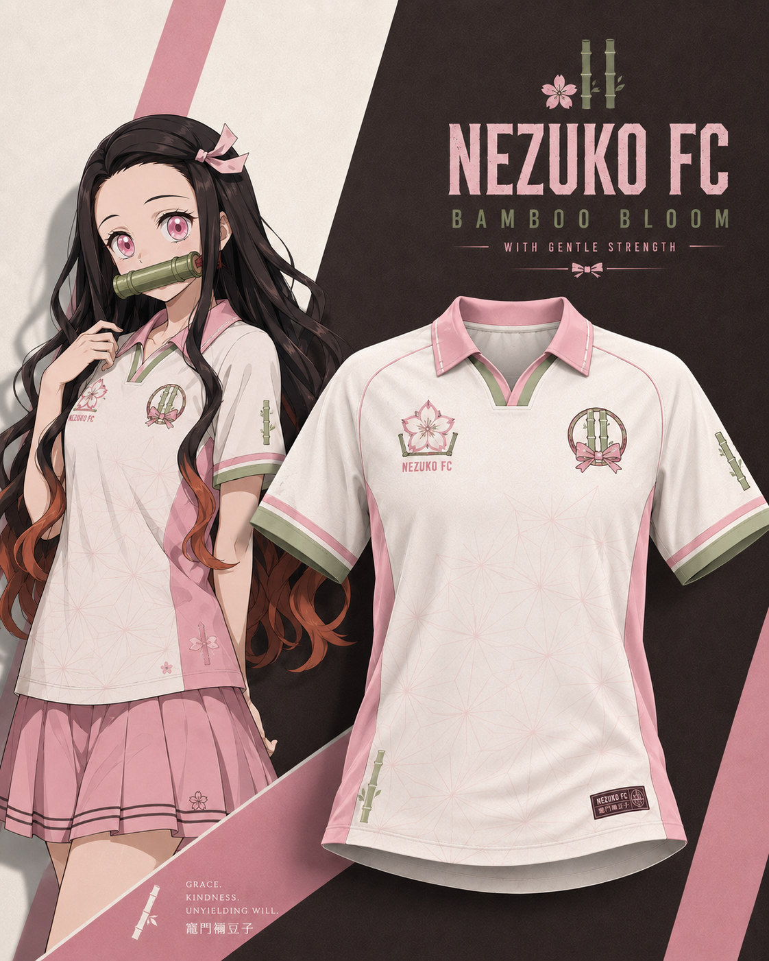 Demon Slayer Anime Crew Neck Football Jersey