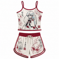 Inuyasha One Piece Anime Shorts and Crop Top Set