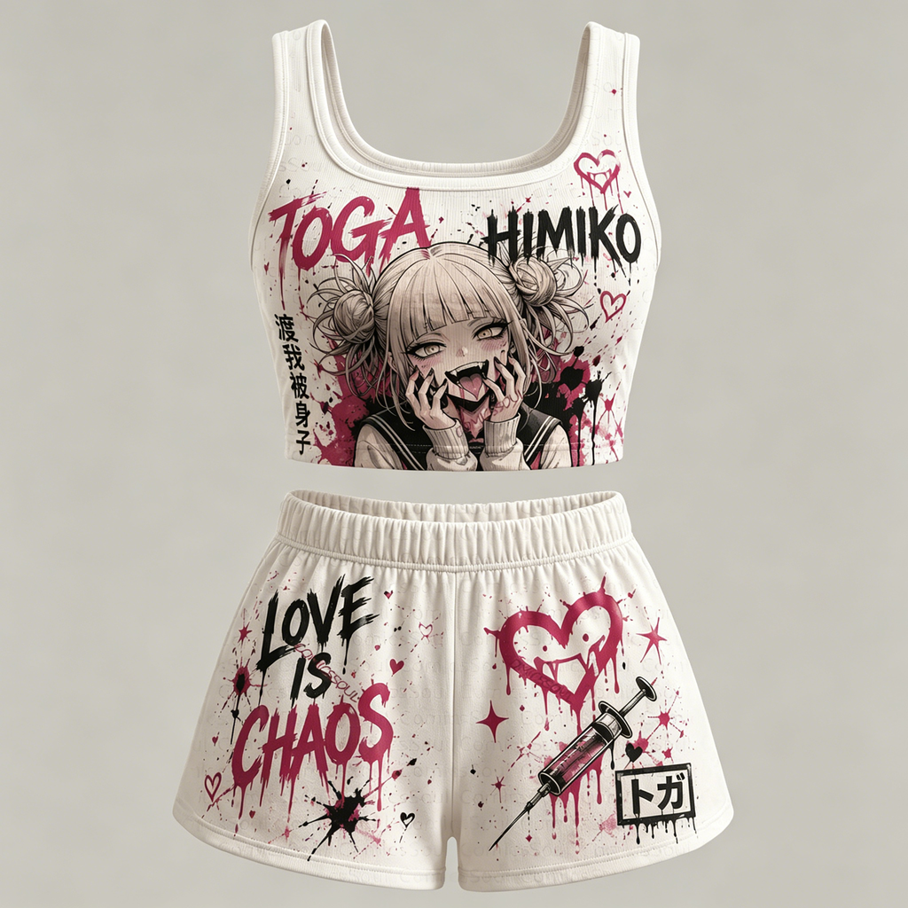 Animescollection My Hero Academia Vest and shorts Two-Piece Set