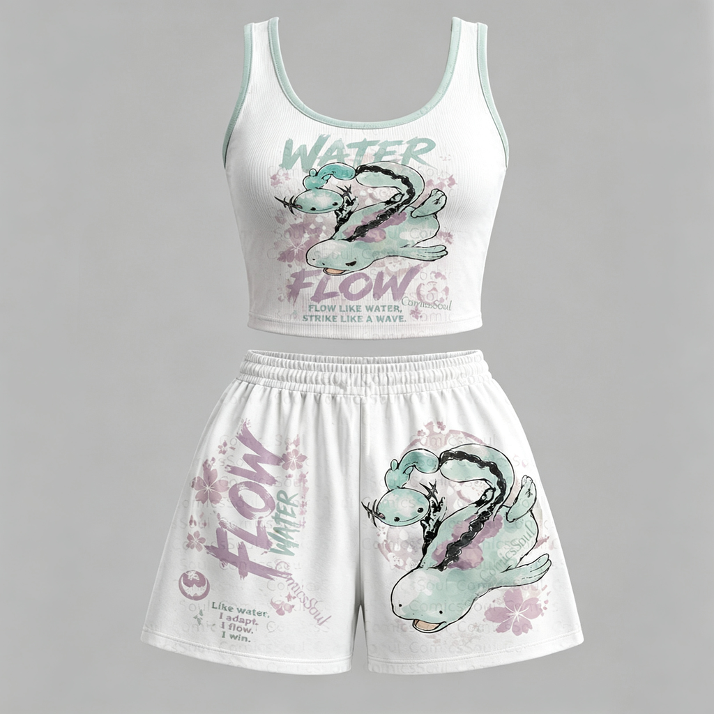 Animescollection Pokémon Vest and shorts Two-Piece Set