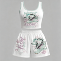 Animescollection Pokémon Vest and shorts Two-Piece Set
