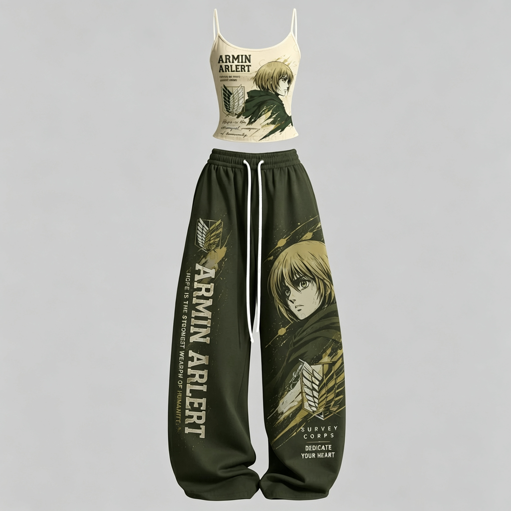 Attack on Titan Top & Elasticated Trousers Two-Piece Set